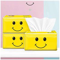 3-Ply Facial Tissue, Tough & Strong Absorptive Unscented Facial Paper, 1/3/5 Packs 300 Tissues Per Packs Table Kitchen Paper Towels (3)