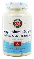Magnesium 400mg, Hydroxy Acids With Orotate Kal 60 Tabs
