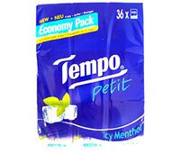 Tempo Pocket Tissues x 36pcs ICE MENTHOL Petit