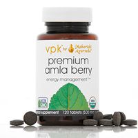 Organic Premium Amla Berry | 120 Herbal Tablets - 500 mg ea. | Powerful Antioxidant for Vitality | Supports Digestion, Eye, Heart & Skin Health