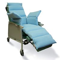 NYOrtho Geri-Chair Comfort Seat Cushion: Light Blue Super-Soft Peachskin Anti-Microbial/Water-Resistant 72"L x 18"W