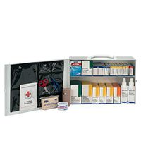 First Aid Only 6135 435 Piece Steel Cabinet Industrial 2 Shelf First Aid Station