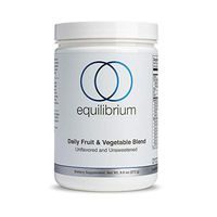 Daily Fruit and Vegetable Blend | Green Juice Superfood Powder | 22 Organic Fruits, Vegetables | Wheatgrass Powder, Barley Grass, Spirulina Powder | Paleo, Dairy Free 9.6 oz | Equilibrium Nutrition