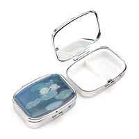 Andy HOUSEWARE Compact 3 Compartment Medicine Case, Pill Box for Pocket or Purse (9247-Oil Painting)