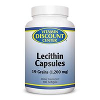 Vitamin Discount Center Lecithin 1200mg, 100 Softgels