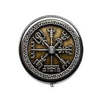 Viking Compass Pill Box,Viking Pill Box, Men Man Fashion Candy Box