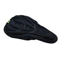 Ceslysun Mountain Bike Seat Cover 3d Memory Sponge Saddle No-slide Air-permeable Bike Seat Pad Black