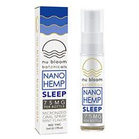 Nu Bloom Botanicals Sleep Aid Hemp Oil - Sleep Formula for Insomnia and Anxiety Relief - Hemp Oil Extract - Organic Hemp Oil - Hemp - Micronized Oral Spray 5ml - 75mg Sleep Formula Mint Flavor