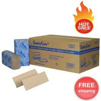 Sunnycare #5302 4000/CS Brown Multifold Paper Hand Towels 250/Pk;16Pk/Cs