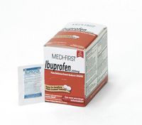 Medi-First 80833 Ibuprofen, 50 packets of 2, Pain Reliever
