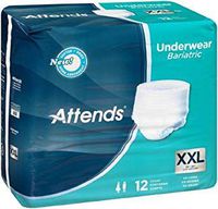 Attends AU50 Bariatric Underwear - XXL, 68-80 in. (12/Pack) (12/Pack)