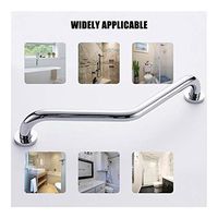 ASDFGH Stainless Steel Safety Railing Bathroom Bathtub Toilet Non-Slip Handrail Grab Bar Shower Safety Support Handle Towel Rack (Color : Silver)