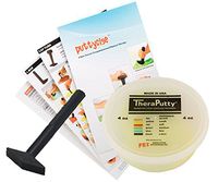 TheraPutty Standard Exercise Putty Yellow - X-Soft 4 OZ + Puttycise Peg Turn TheraPutty Exercise Tool + Manual Bundle