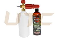 UTC Pro Kit Foam Cannon 32 Oz Capacity & Rebel Moneyshot Wash N' Wax Carnauba USA Soap (24oz Bottle) Suds Formula