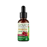 Pomegranate STEVIA SWEETLEAF Drops| Organic Liquid STEVIA Sweetener| Best Sugar Substitute | 100% Pure Extract| All Naturally Sweet|Non Bitter,0 Calorie,Non-GMO, Diabetic & Keto Friendly (1oz)