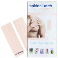 Spidertech Small Fan Spider Pre-Cut [Gentle]. Water-Resistant, Latex-Free and Easy to use. Preferred by Athletes. Reduce Pain and Inflammation, Help re-Train Muscles, Enhanced Performance.