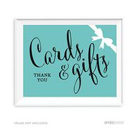 Andaz Press Party & Co. Collection, Cards & Gifts Party Sign, 8.5x11-inch, 1-Pack, for Bride & Co, Baby & Co Inspired Birthday, Baby Bridal Shower, Baptism