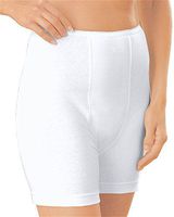 3-Pack Cotton Straight Leg Regular Absorbency Incontinence Panty White M (Hip: 39-40)