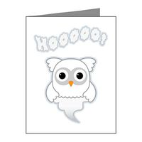 Note Cards (20 Pack) Spooky Little Ghost Owl