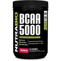 NutraBio BCAA 5000 Powder - 60 Servings (Watermelon)