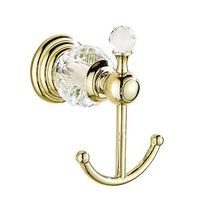 AUSWIND Antique Gold Mental Clothes Hook Crystal Wall Mounted Bathroom Accessory XH