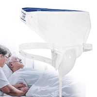 Silicone Urine Collector with 2 Urine Catheter Bags, 3 Type Optional for Man Woman Elderly (Elderly Men Type)