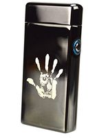 Unishow Dual Arc Electric USB Lighter Rechargeable Plasma Windproof Flameless Cigarette (Palm)