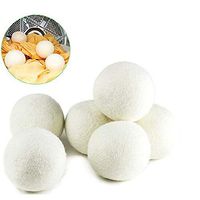 Mydio Wool Dryer BallsWool Dryer Balls- 6 Pack，Premium Fabric Softener Balls，Natural, Eco Friendly, Reusable