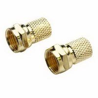 Twist-On Coaxial F Connector (Pack of 6)