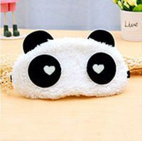 grocerystore Relieve Eye Fatigue Sleeping Calm The Nerves Eye Protection Cover Travel Light Shielding Lovely Cotton Breathable Panda Eye Mask with ice Bags G Style