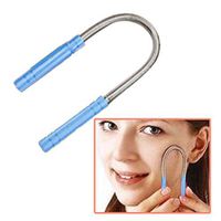 Gonikm New PP Grip U Shape Effective Facial Hair Removal Device Micro Spring Epilat Carrier Cell Phones(Random Color)