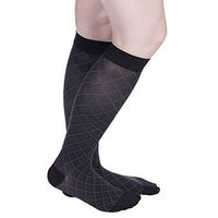 VenaCouture Womens 15-20 mmHg Compression Stockings, Semi-Sheer Chevron Pattern