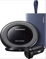 Samsung Fast Charge Power Bundle for Galaxy - Battery Pack, Wireless Charger, Car Charger (Renewed)