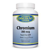 Vitamin Discount Center Chromium 200mcg, 200 Capsules