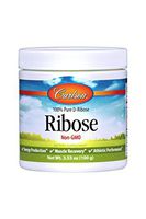 Carlson - Ribose, 100% Pure D-Ribose, Non-GMO, Energy Production, Muscle Recovery & Athletic Performance, 3.53 oz (100 g)