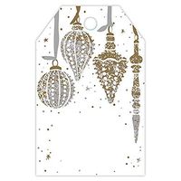 Mercury Glass Gloss Holiday Printed Gift Tags - 3 1/2 x 2 1/4in. (50)