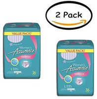 Pack of 2 - Women's Maximum Assurance Fresh Lavender Color Underwear L, 36 Count