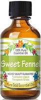 Pure Gold Sweet Fennel Essential Oil, 100% Natural & Undiluted, 60ml