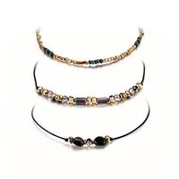 Goddesslili Crystal Bracelet Pendant for Women Girlfriend Girls Multi-Color Rice Beads Multi-Layer Woven Wedding Engagement Anniversary Luxury Jewelry Gift Under 5 Dollars