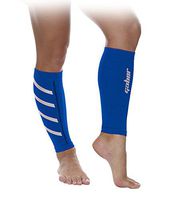 Gabor Fitness Graduated 20-25mm Hg Compression Running Leg Sleeves, X-Large, Blue