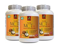 Appetite suppressant and Fat Burner for Women - MCT Oil 100% Pure 3600MG - Keto Formula - mct Oil for Keto Diet - 3 Bottles 450 Softgels