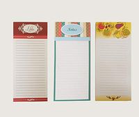 Better Crafts Magnetic Memo Note Pads, 80 Sheets Per Pad, 8 inch x 3.5 Inch, Total of 3 Pads (240 Sheets!)