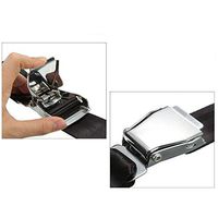 LRWSB 1-Pack Adjustable Seatbelt Aircraft Buckle 3C/Emark Certification - Black