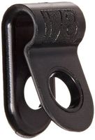 Standard Duty Nylon Cable Clamp, 0.125" Diameter, 0.378" Width, Black
