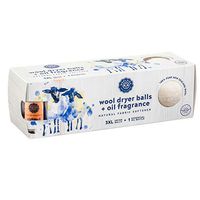 Woolzies Organic Wool Dryer Balls: 3 Pack XL Dryer Balls & 100% Pure Essential Oil| All Natural Laundry Fabric Softener Balls| Best Essential Oil Dryer Balls (Orange)