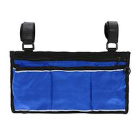 OMNFAS Wheelchair Side Bag Armrest Pouch Organizer Bag Phone Pocket Walker Scooter Great Accessory for Your Mobility Devices