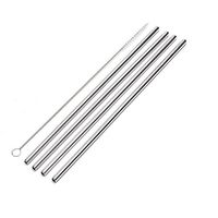 FDA Approved Reusable Stainless Steel Straw - Pieces of Stainless Steel Cutlery (Straws, Cleaning Brush) Iced Coffee Stirring Stick Drink Juice Bottle Straw Brush BEST for Family, Bar