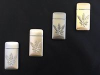 GStar® TorchZilla Series Raised Cannabis Leaf Theme Refillable Butane Torch Lighter