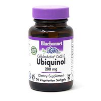Bluebonnet Nutrition Cellular Active CoQ10 Ubiquinol 200mg Vegetarian Softgels, Heart Health & Cellular Health, Ubiquinol from Kaneka, Non GMO, Gluten Free, Soy Free, Milk Free, 30 Vegetarian Softgels