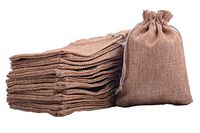 Sansam 50pcs 10x14.0cm/4.0''x5.6'' Camel Color Burlap Gift Bags Hemp/Hessian Bags, Jewelry Pouches, Wedding Favors, Jewelry Packing, Gift Bags